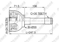 ШРУС TG-9530 / TO-030 * TiGuar