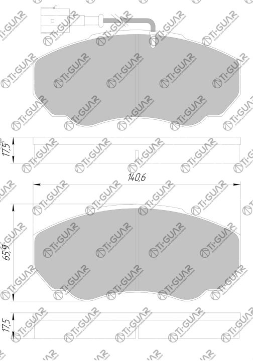 Тормозные колодки TG-0219/PN0219W* Ti·GUAR Тормозные колодки TG-0219/PN0219W* Ti·GUAR