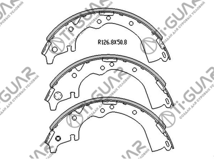 Тормозные колодки TG-D1074/FN2335* Ti·GUAR Тормозные колодки TG-D1074/FN2335* Ti·GUAR